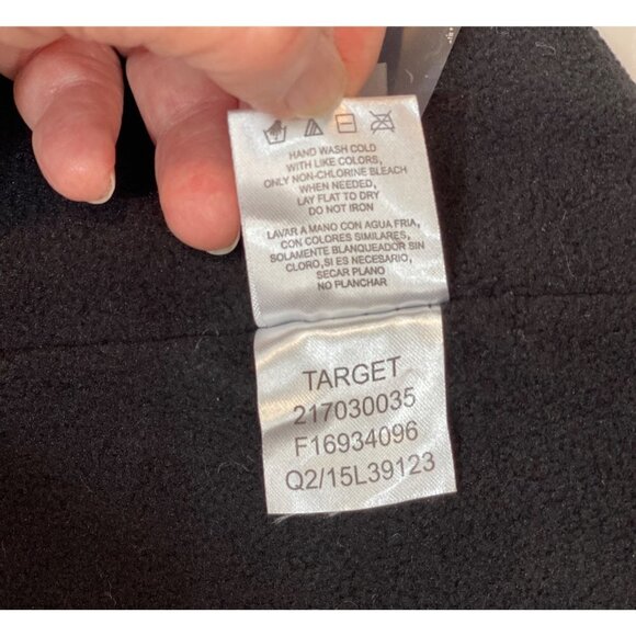 PANDA Winter Hat Toboggan Child's Size 2T—5T White Black Red Pompom Fleece Lined - Picture 8 of 10